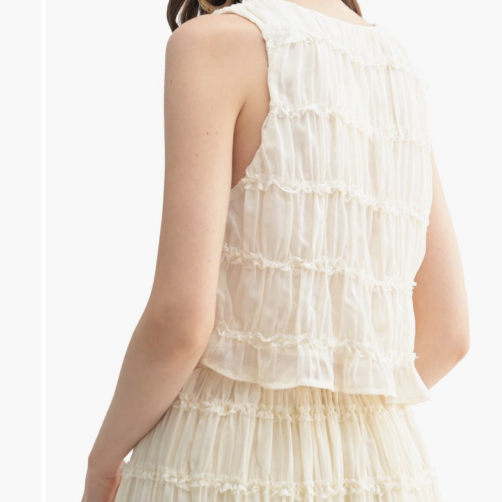LUSH Chiffon Skirt & Top Set - Picture 2 of 6